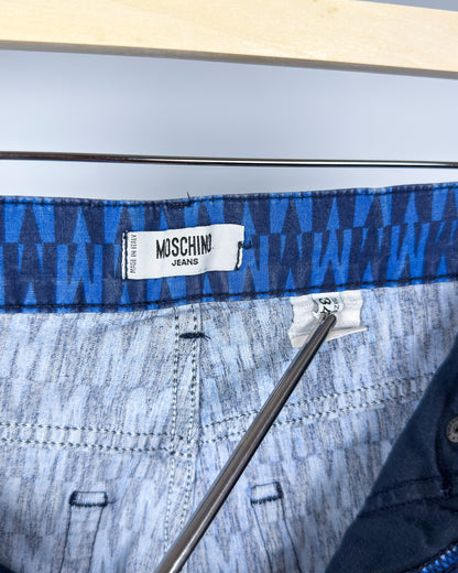 Moschino Jeans 'M Repeat' Printed Jeans - Size: Tagged 34" - Early 2000s - Vintage