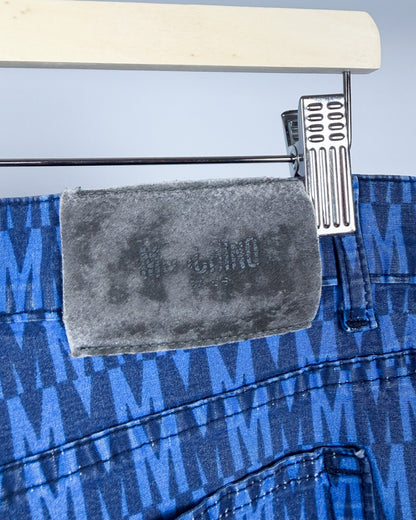 Moschino Jeans 'M Repeat' Printed Jeans - Size: Tagged 34" - Early 2000s - Vintage
