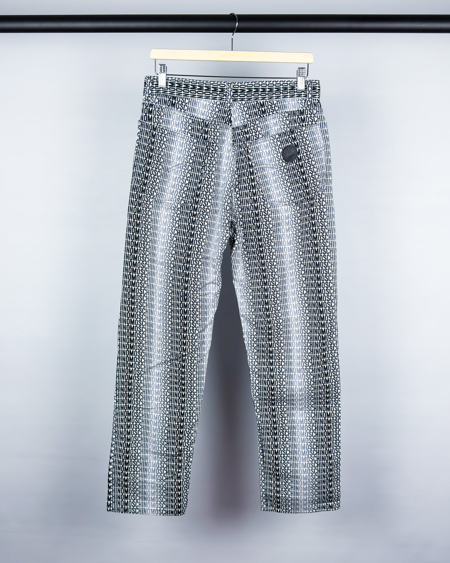Moschino Jeans 'Gradient Monogram' Printed Jeans - Size: 32” - Early 2000s - Vintage