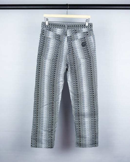 Moschino Jeans 'Gradient Monogram' Printed Jeans - Size: 32” - Early 2000s - Vintage