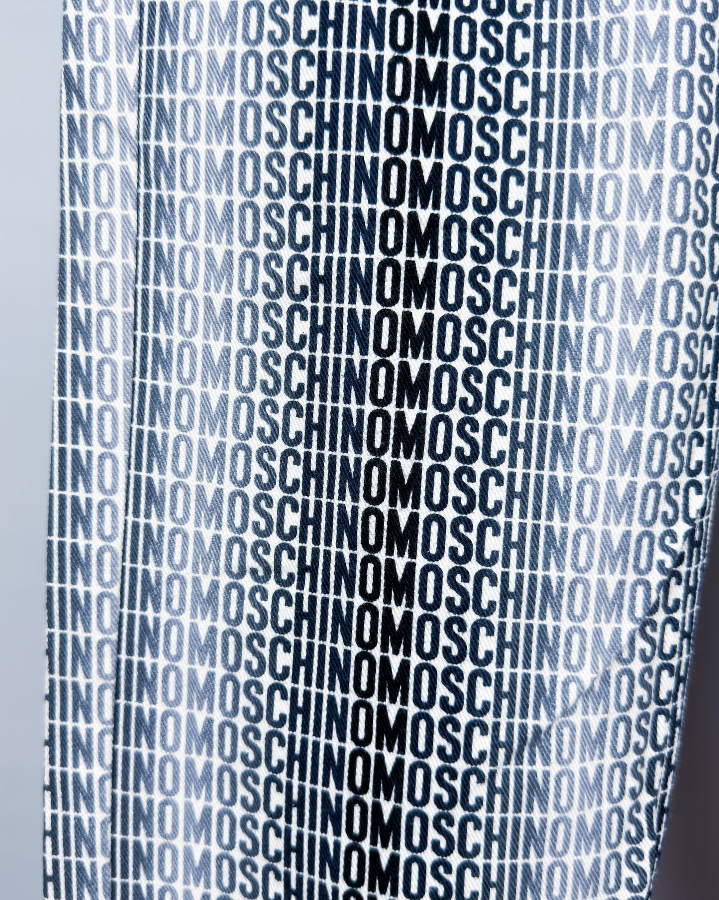 Moschino Jeans 'Gradient Monogram' Printed Jeans - Size: 32” - Early 2000s - Vintage