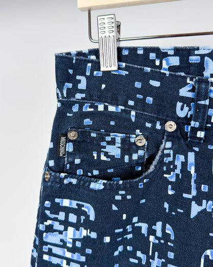 Moschino Jeans 'Digital' Printed Jeans - Size: 32" - Early 2000s - Vintage