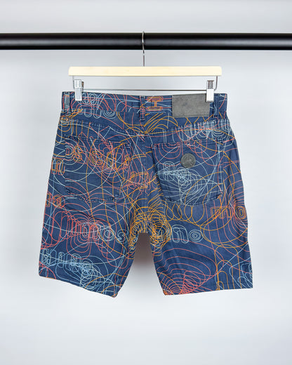 Moschino Jeans 'Millennium' 'Vibrations' Printed Shorts - Early 2000s - Vintage
