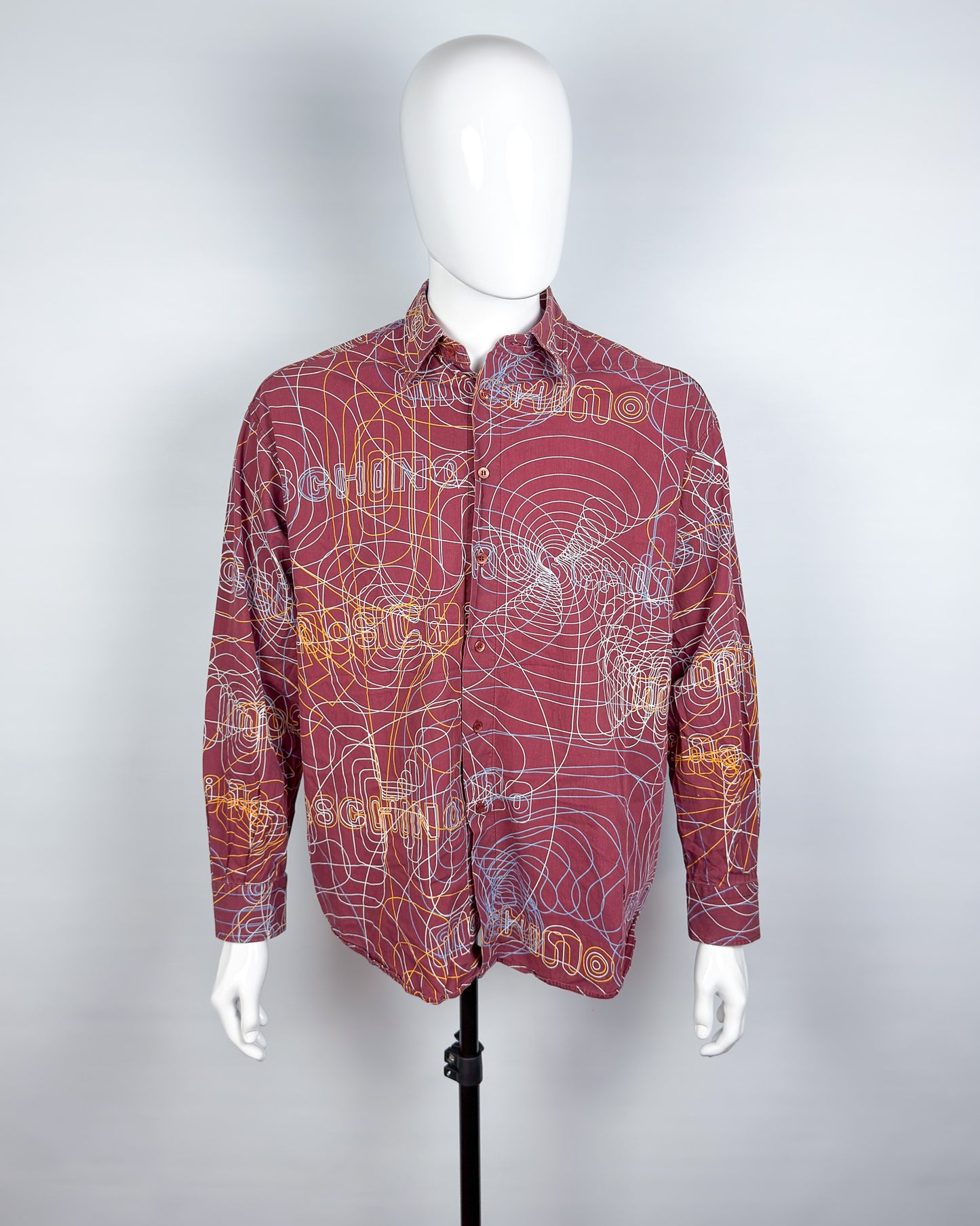 Moschino Jeans ‘Vibrations’ Long Sleeve Shirt - Size: XL