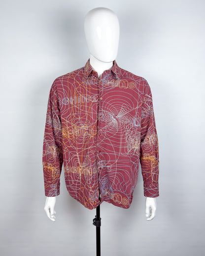 Moschino Jeans ‘Vibrations’ Long Sleeve Shirt - Size: XL