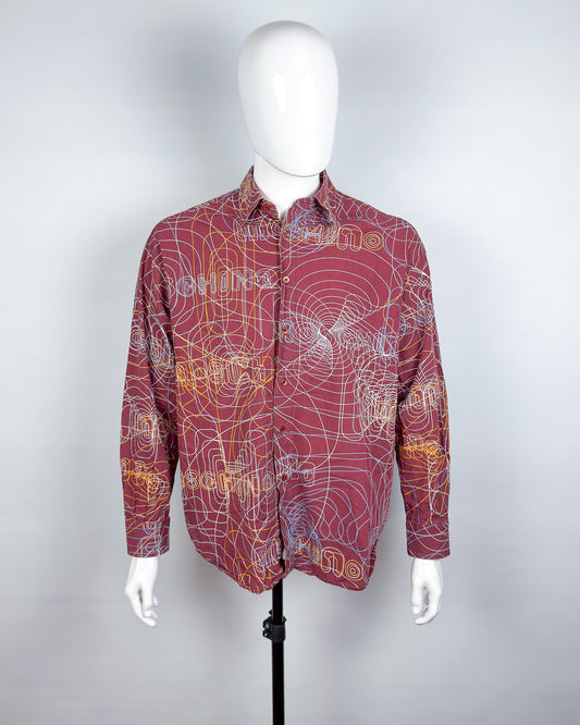 Moschino Jeans ‘Vibrations’ Long Sleeve Shirt - Size: XL