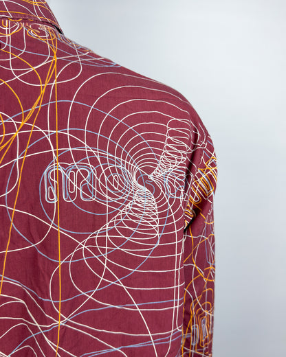 Moschino Jeans ‘Vibrations’ Long Sleeve Shirt - Size: XL