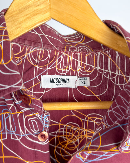 Moschino Jeans ‘Vibrations’ Long Sleeve Shirt - Size: XL