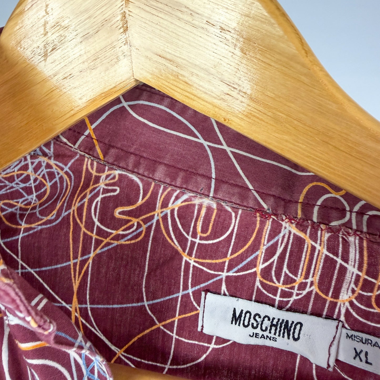 Moschino Jeans ‘Vibrations’ Long Sleeve Shirt - Size: XL
