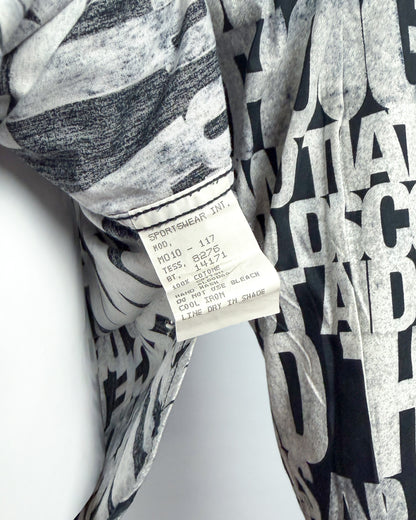 Moschino Jeans 90’s ‘Combinations’ Button-up Long Sleeve Shirt - Black & White - Size: M