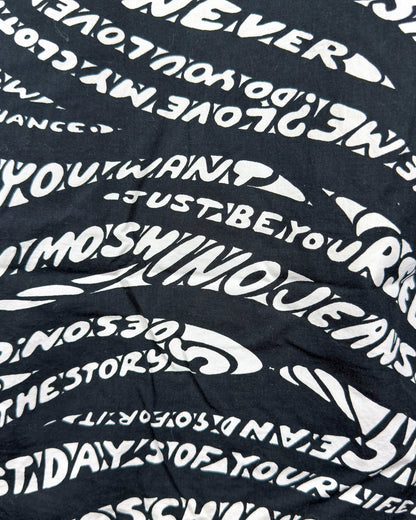 Moschino Jeans 90’s ‘Just be you’ Long Sleeve Shirt - Black & White - Size: M