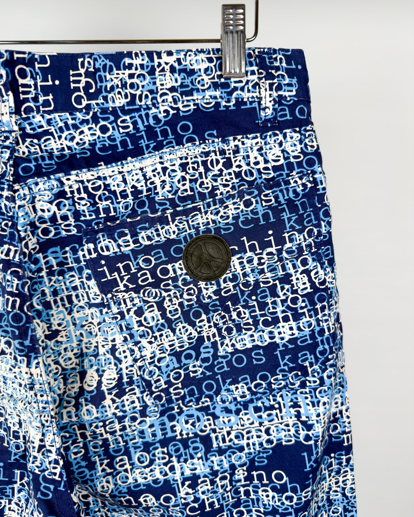 Moschino Jeans 'Kaos' Print Jeans - Size: 34” - Early 2000s - Vintage