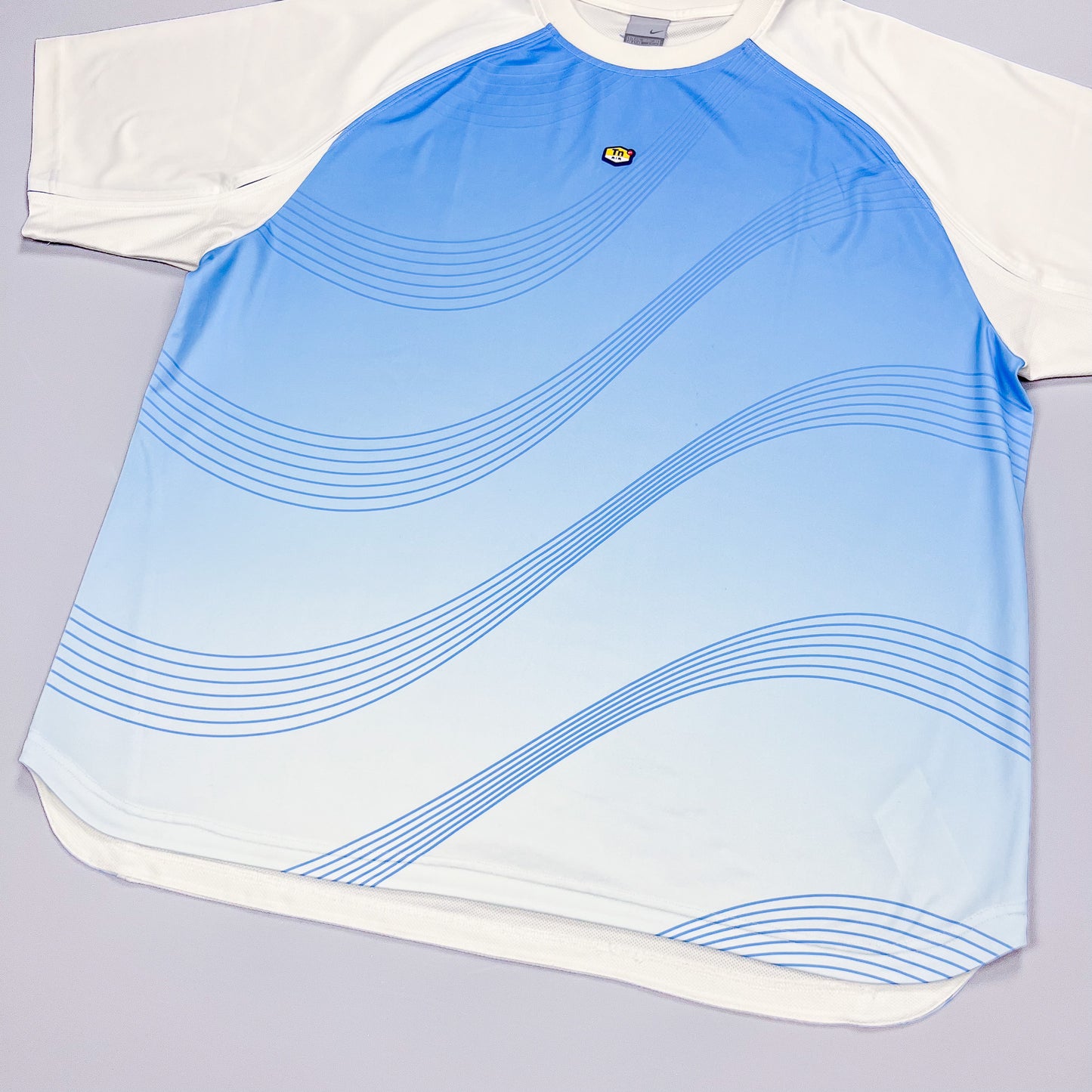 Nike Air Max Plus Tuned Tn 'Flow' T-shirt - White / Blue - Size: XXL