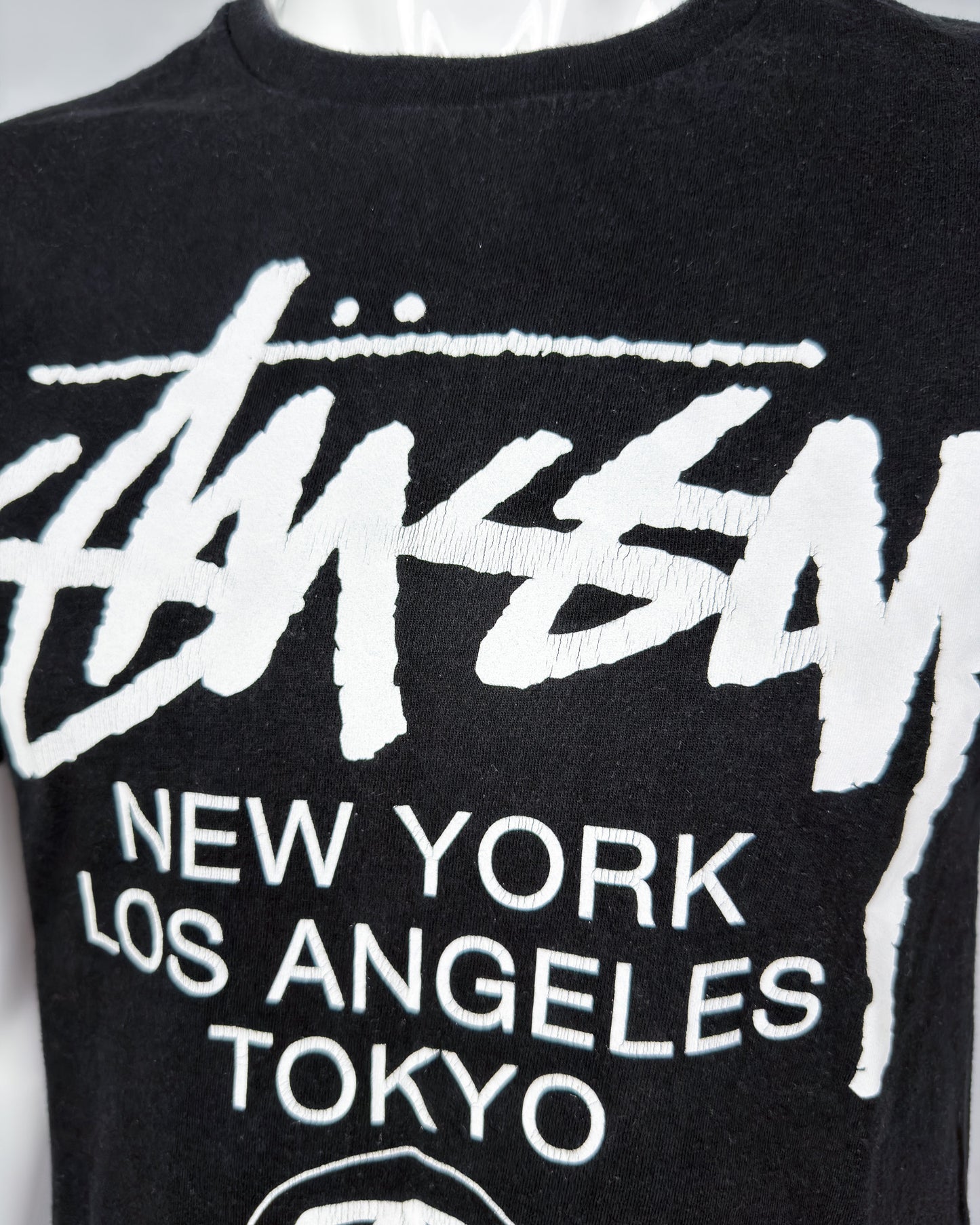 Stüssy 'World Tour' Print T-shirt - Size: Medium