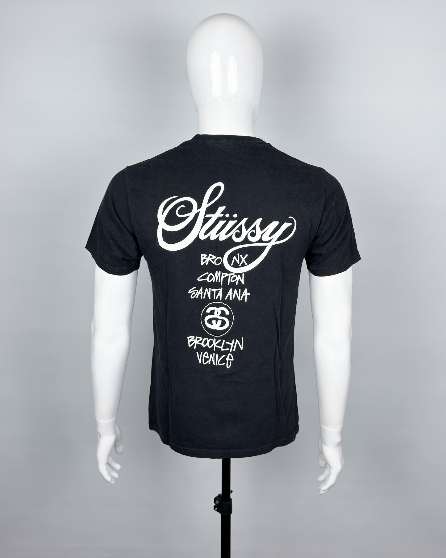 Stüssy 'World Tour' Print T-shirt - Size: Medium