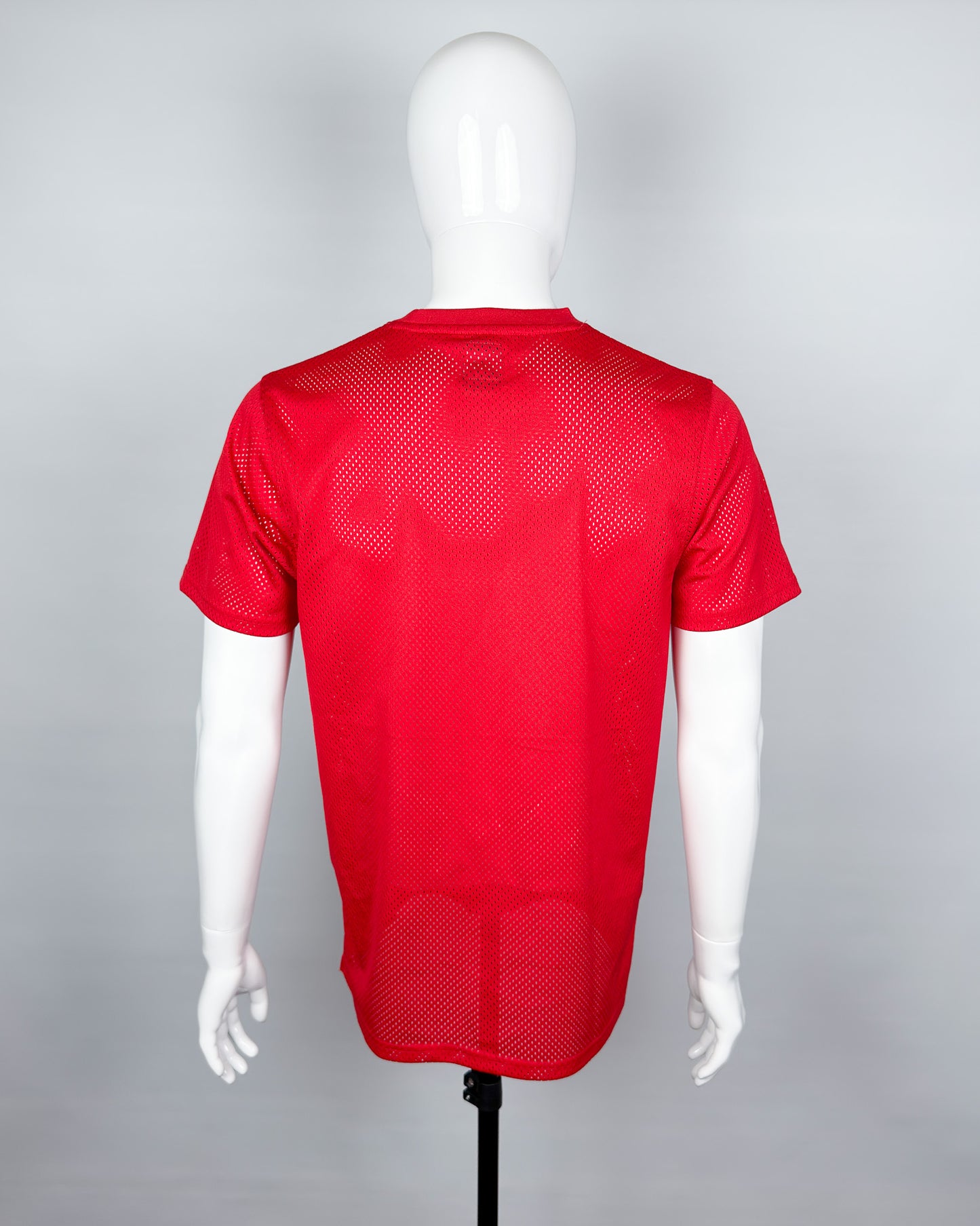 Stüssy Early 2000's 'World Tour' Print Mesh T-shirt - Size: Medium